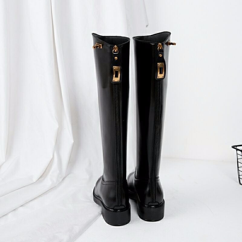 New Ladies Rider Black Long Boots